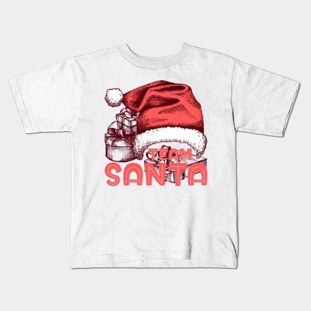 Team Santa Christmas Family Matching Kids T-Shirt by Happy Shirt